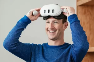 Mark Zuckerberg wearing Quest 3 e1707911586651